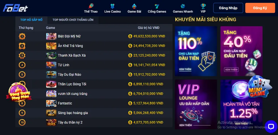 Hoàn Trả VIP Độc Quyền